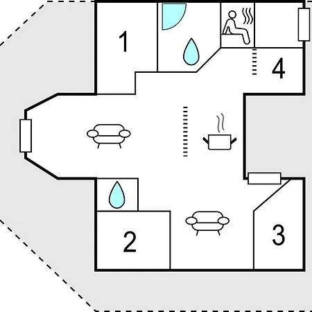 Four-bedroom In Holiday home *